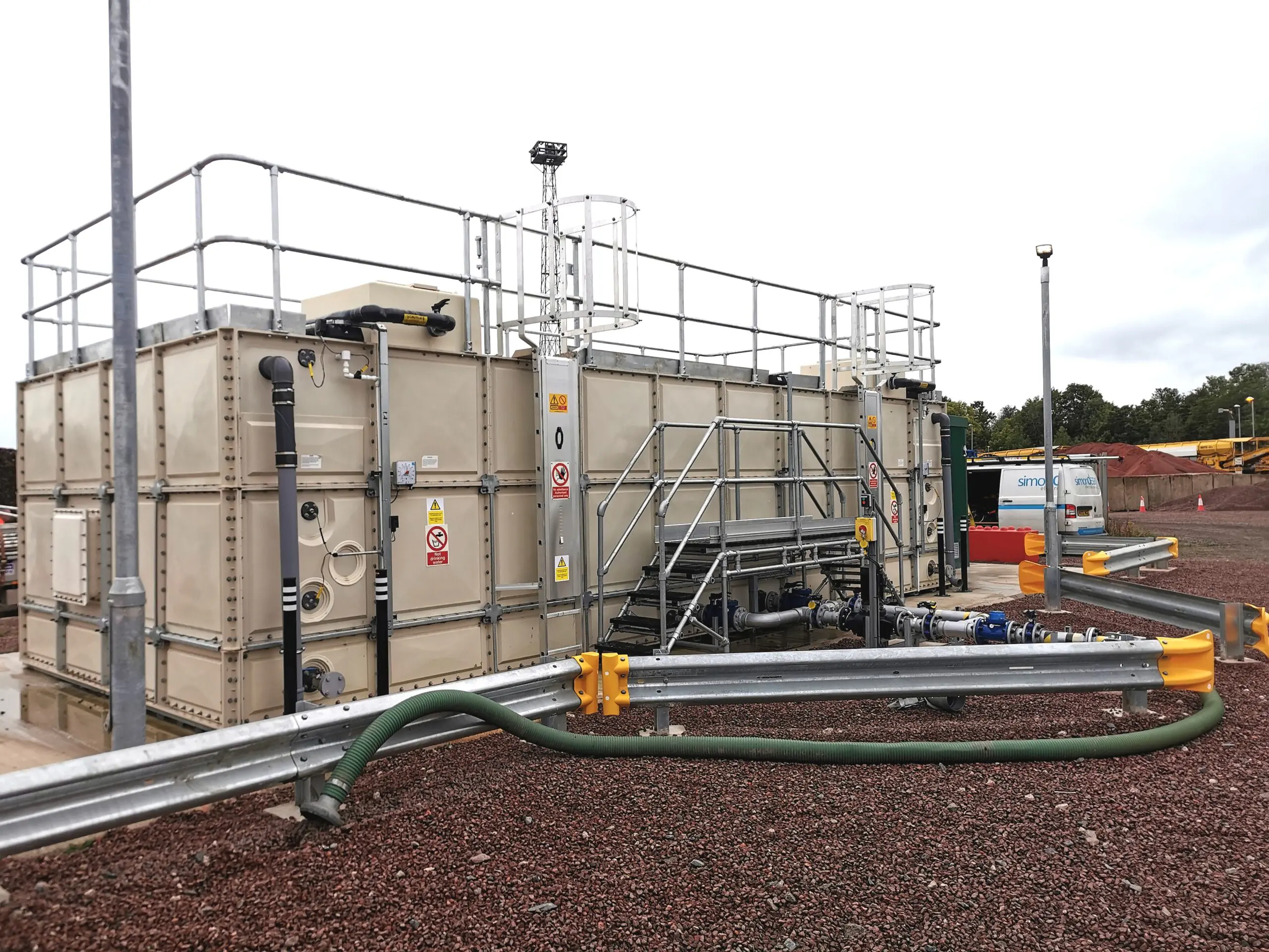 M&E installation contractors building water tank in Carlisle