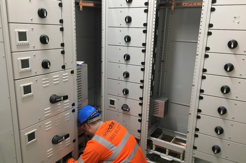 RISQS Electricians installing LV panel board